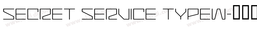 SECRET SERVICE TYPEW字体转换